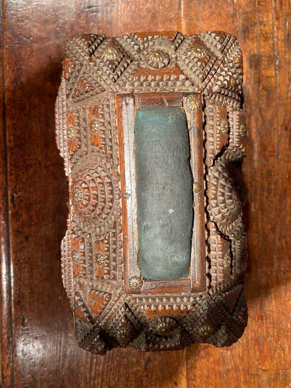 Antique Tramp Work Box View VIII