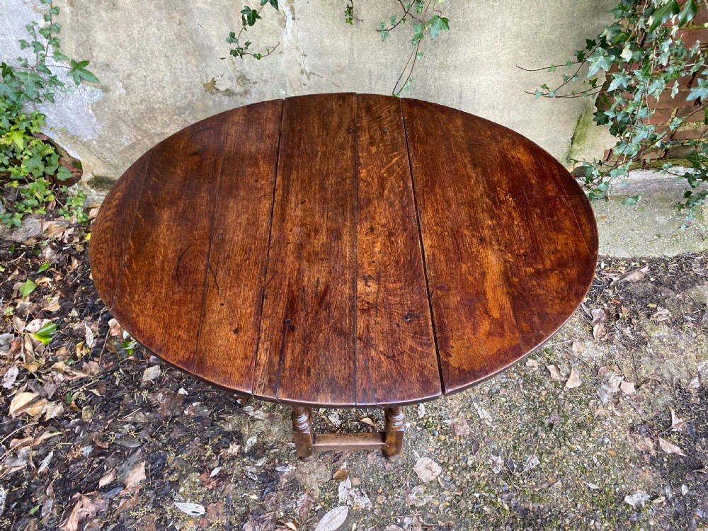 Antique Oak Gateleg Table View IV