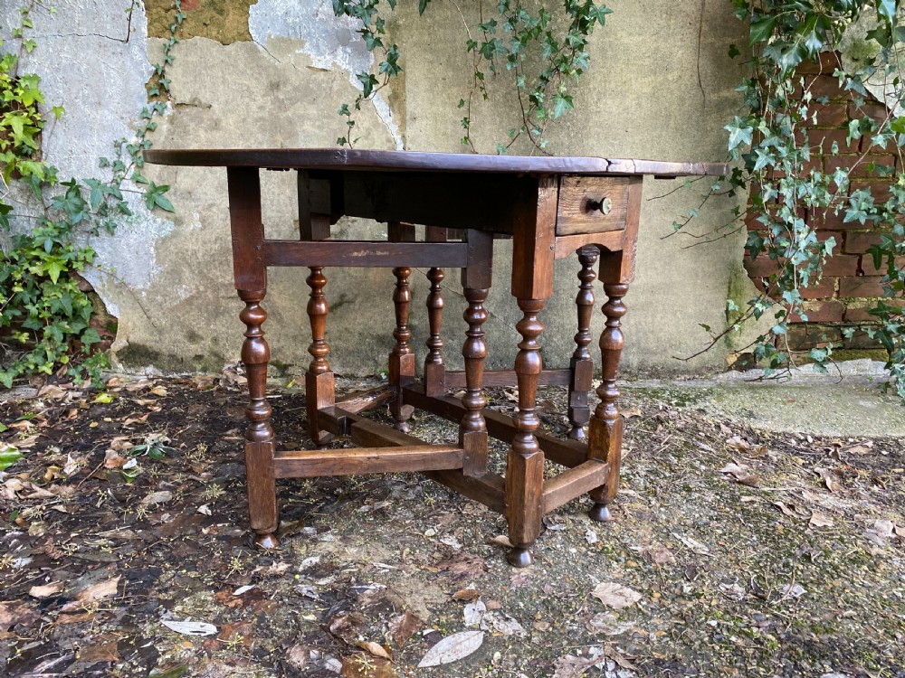 Antique Oak Gateleg Table View V