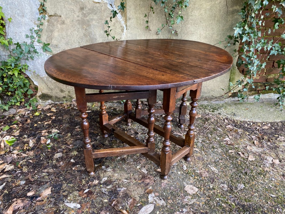Antique Oak Gateleg Table View VI