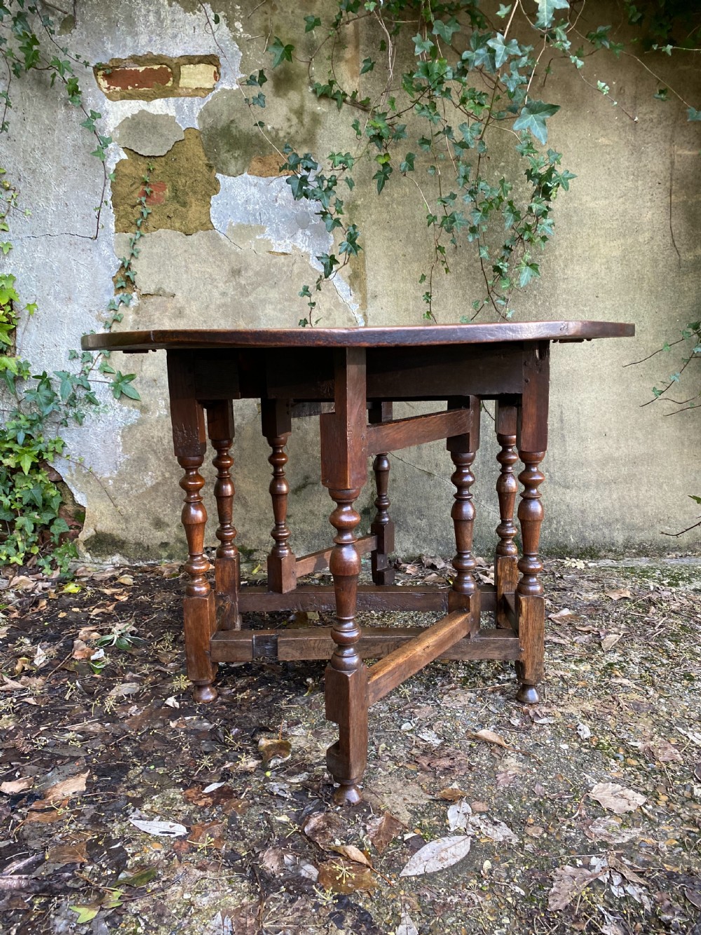 Antique Oak Gateleg Table View VII