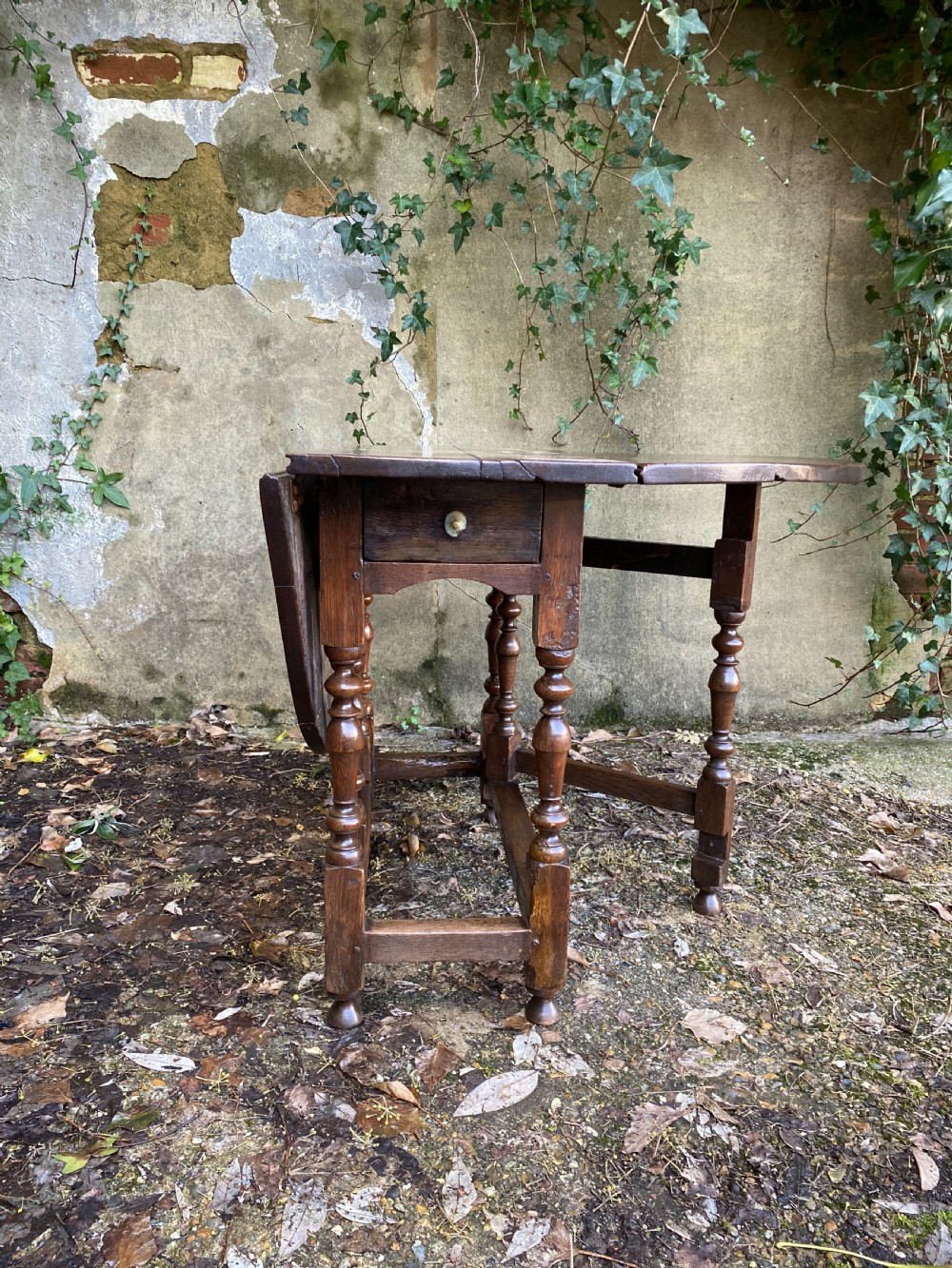 Antique Oak Gateleg Table View VIII