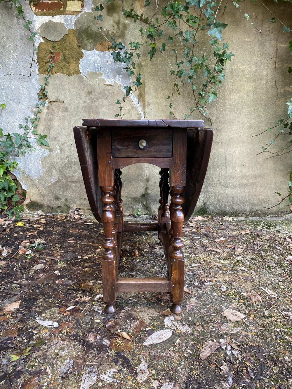 Antique Oak Gateleg Table View X