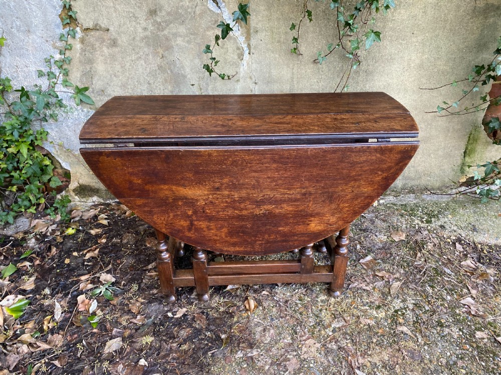 Antique Oak Gateleg Table View XI