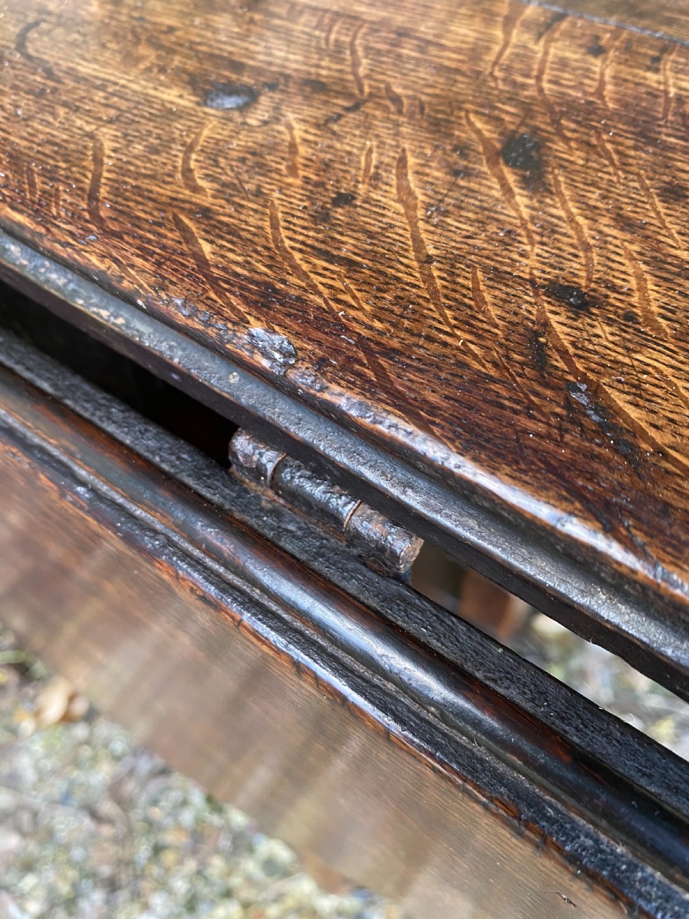 Antique Oak Gateleg Table View XII