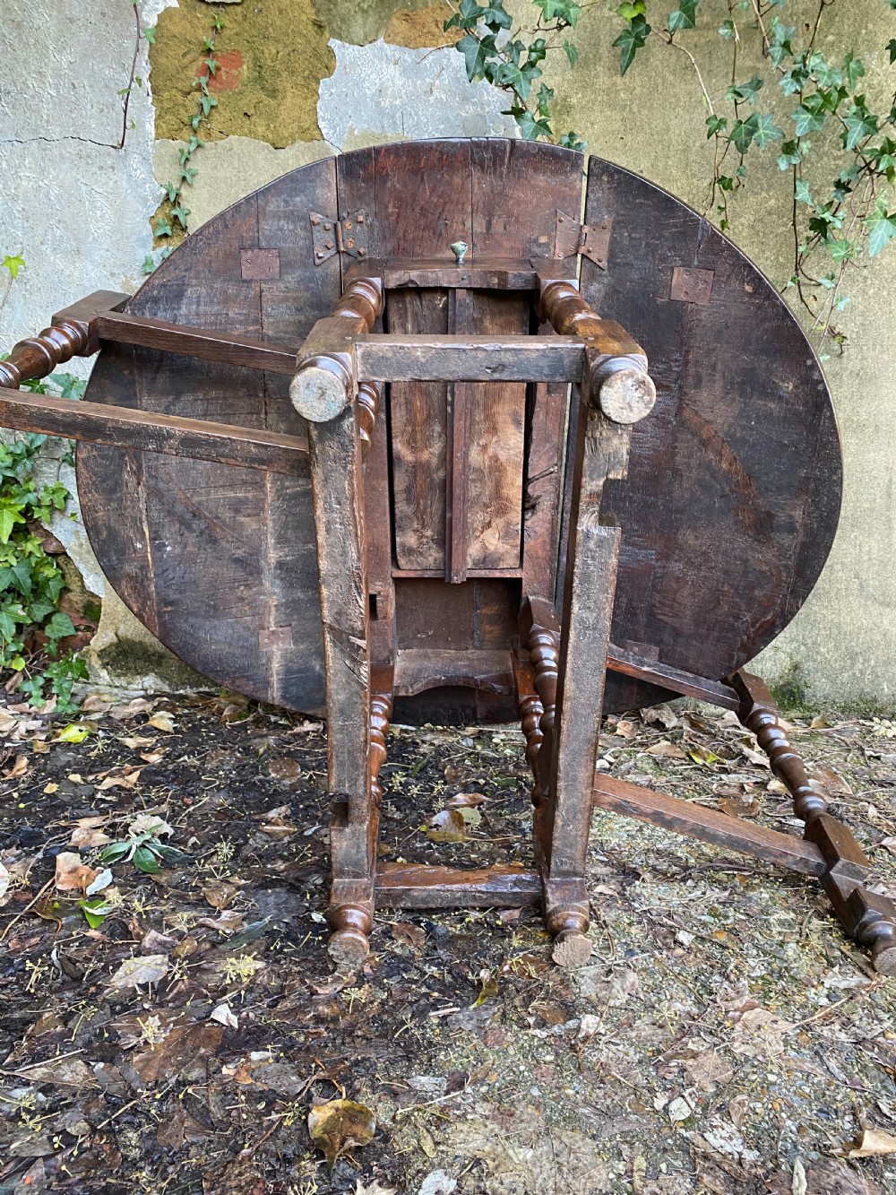 Antique Oak Gateleg Table View XIII