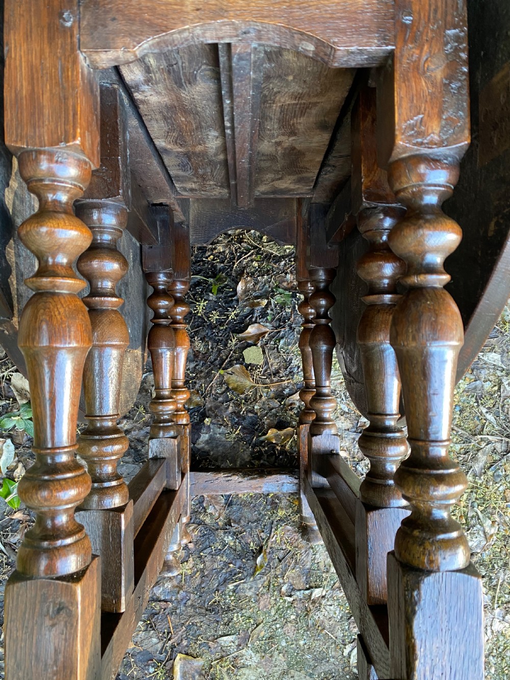 Antique Oak Gateleg Table View XVI