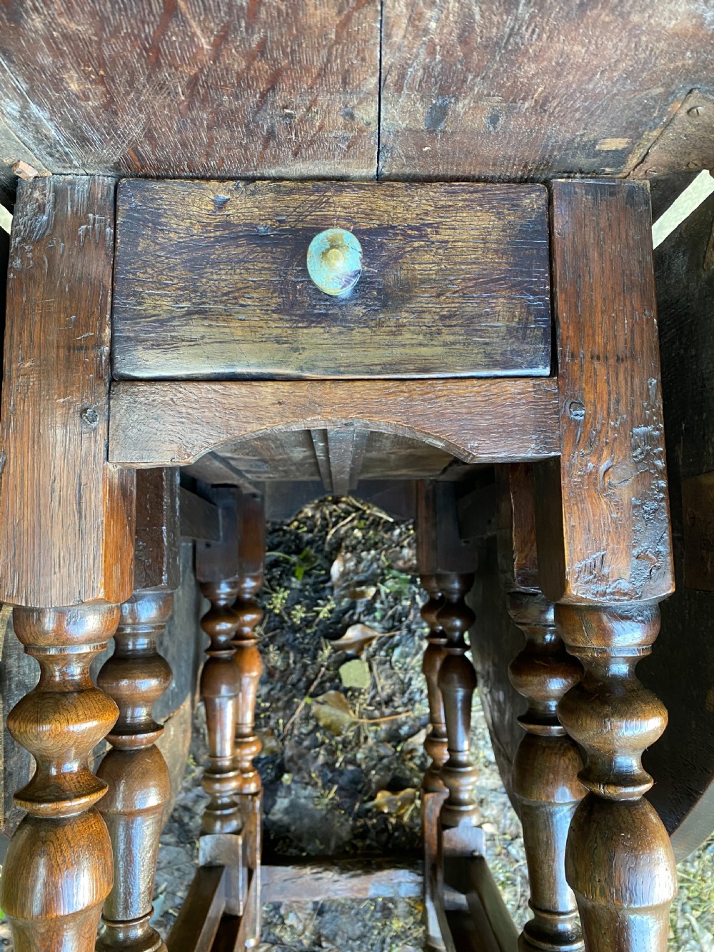 Antique Oak Gateleg Table View XX