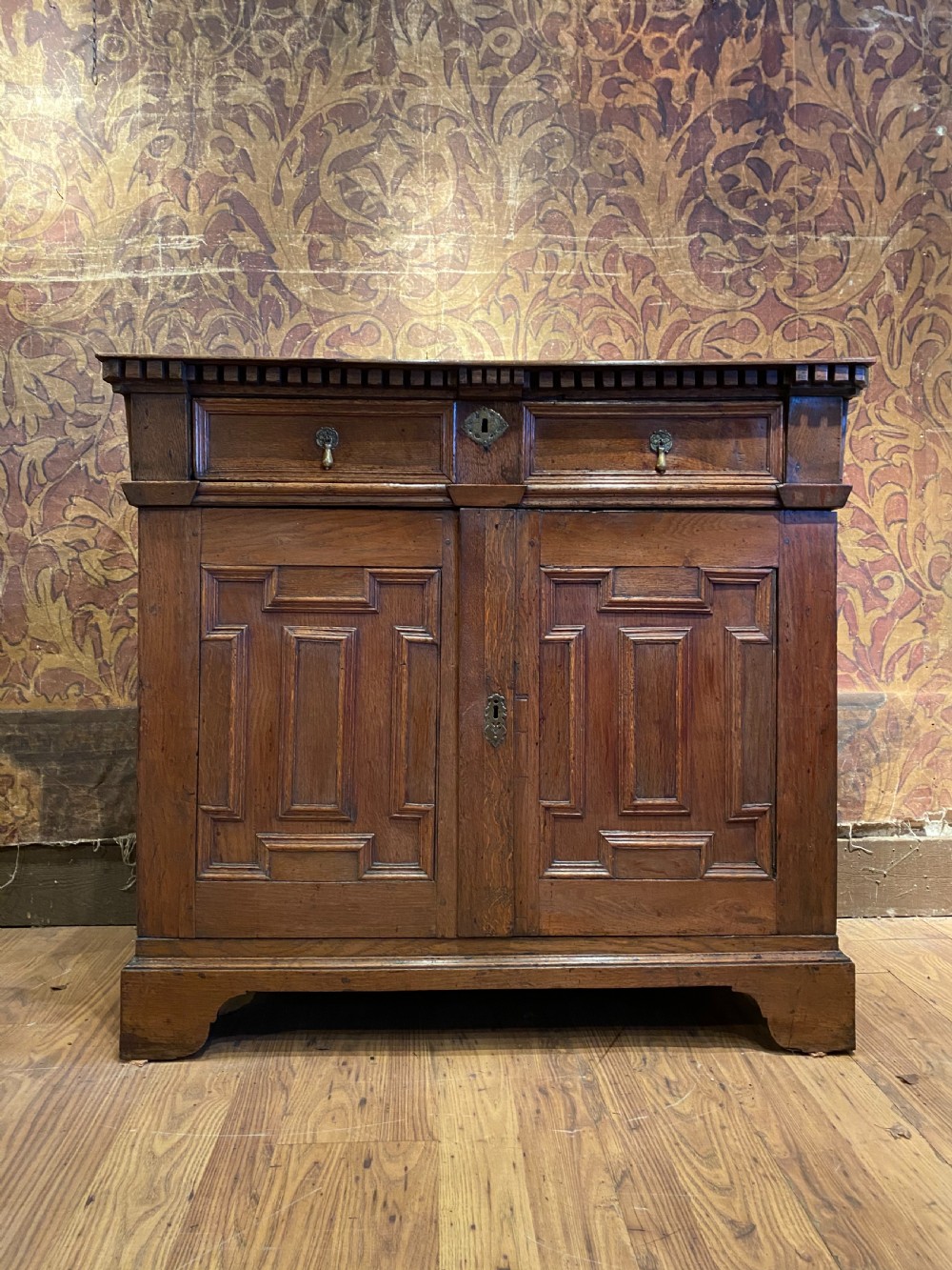 Early Oak Enclosed Chest of Drawers 