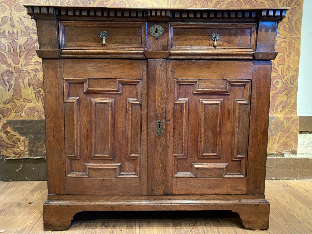 Early Oak Enclosed Chest of Drawers  View XII
