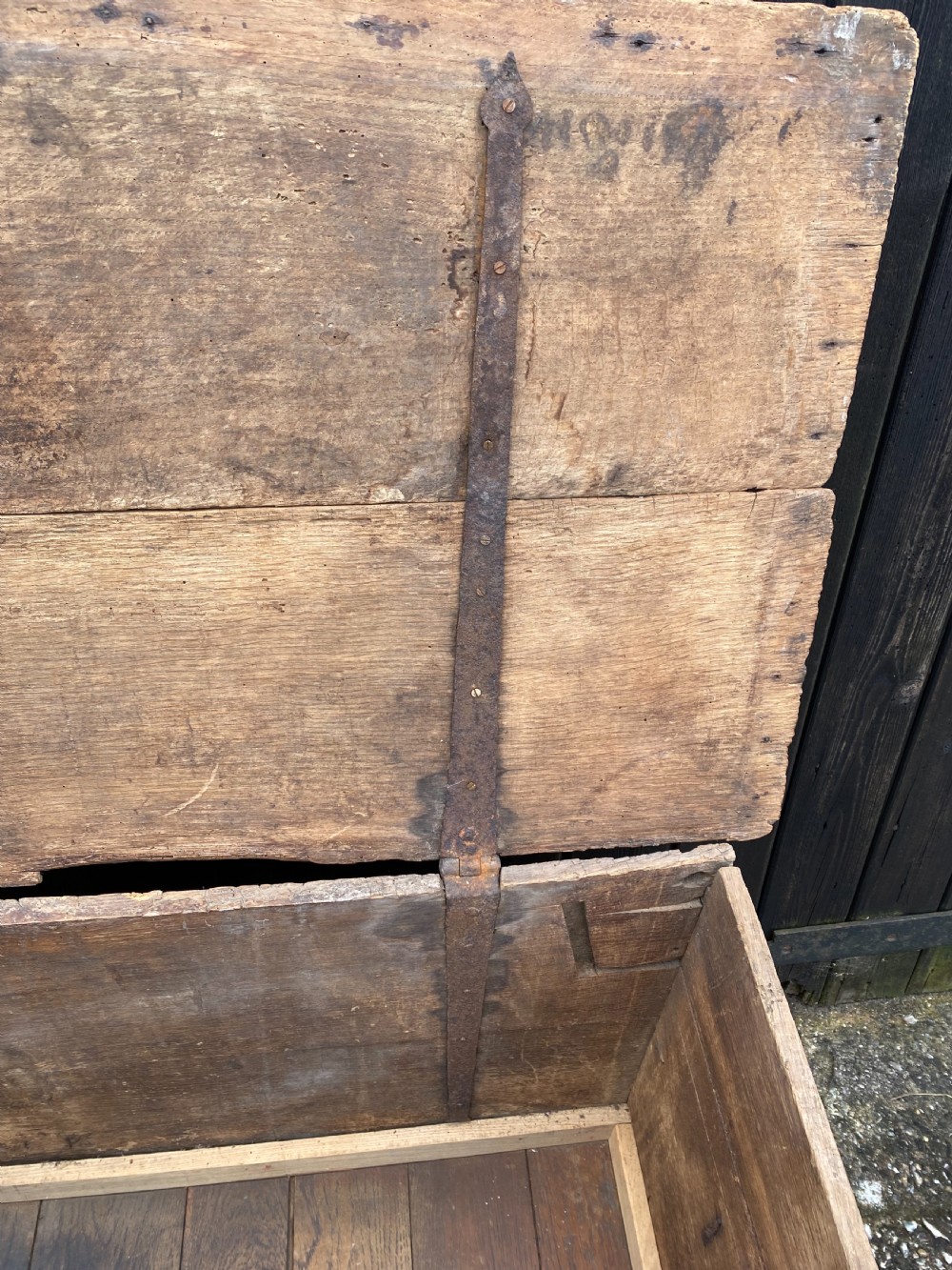 Antique Oak Chest View VII