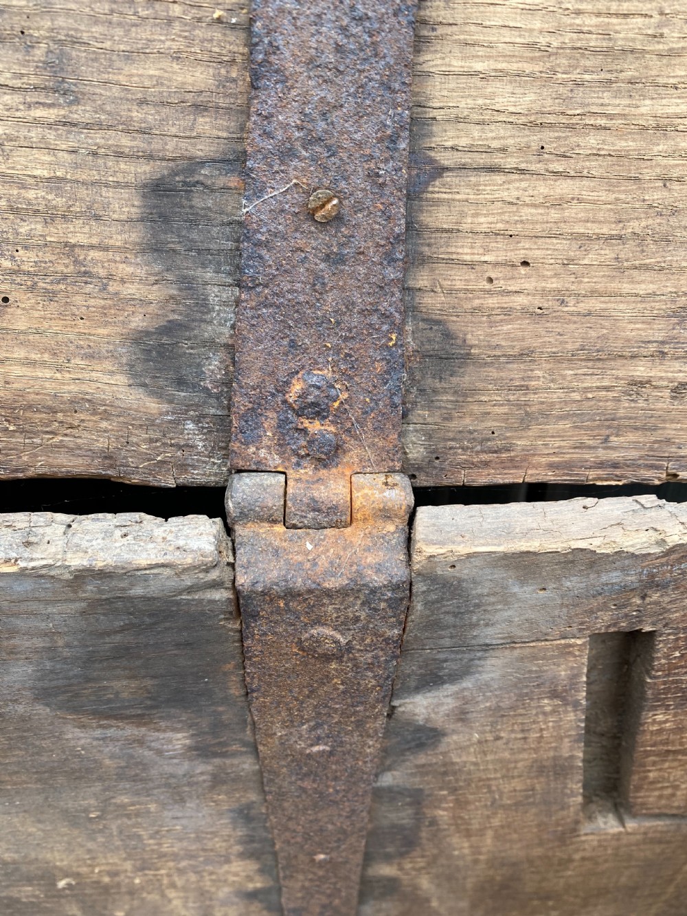 Antique Oak Chest View IX