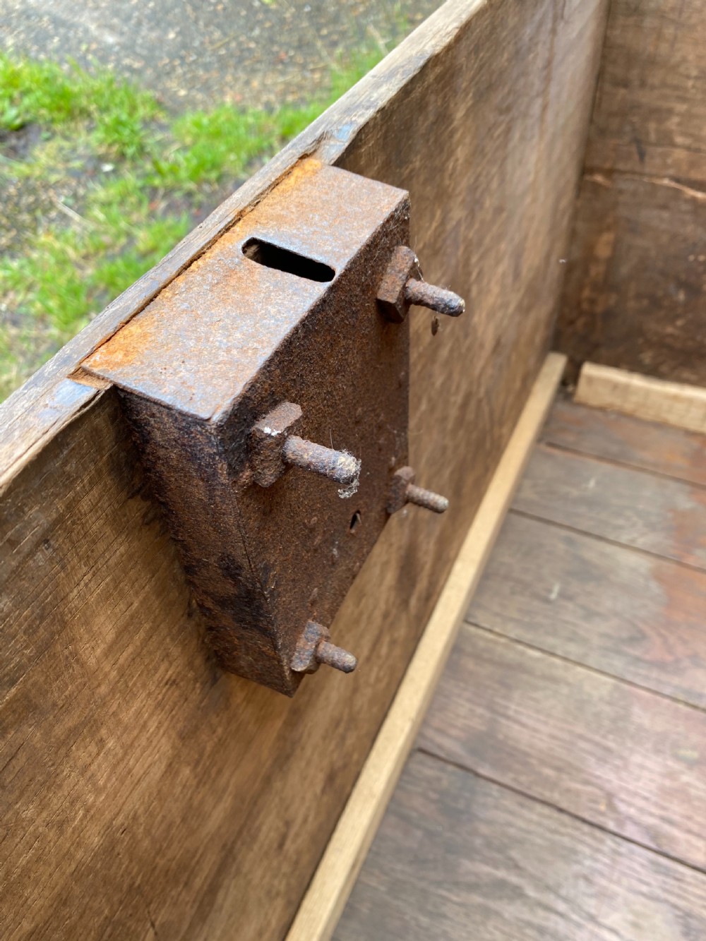 Antique Oak Chest View X