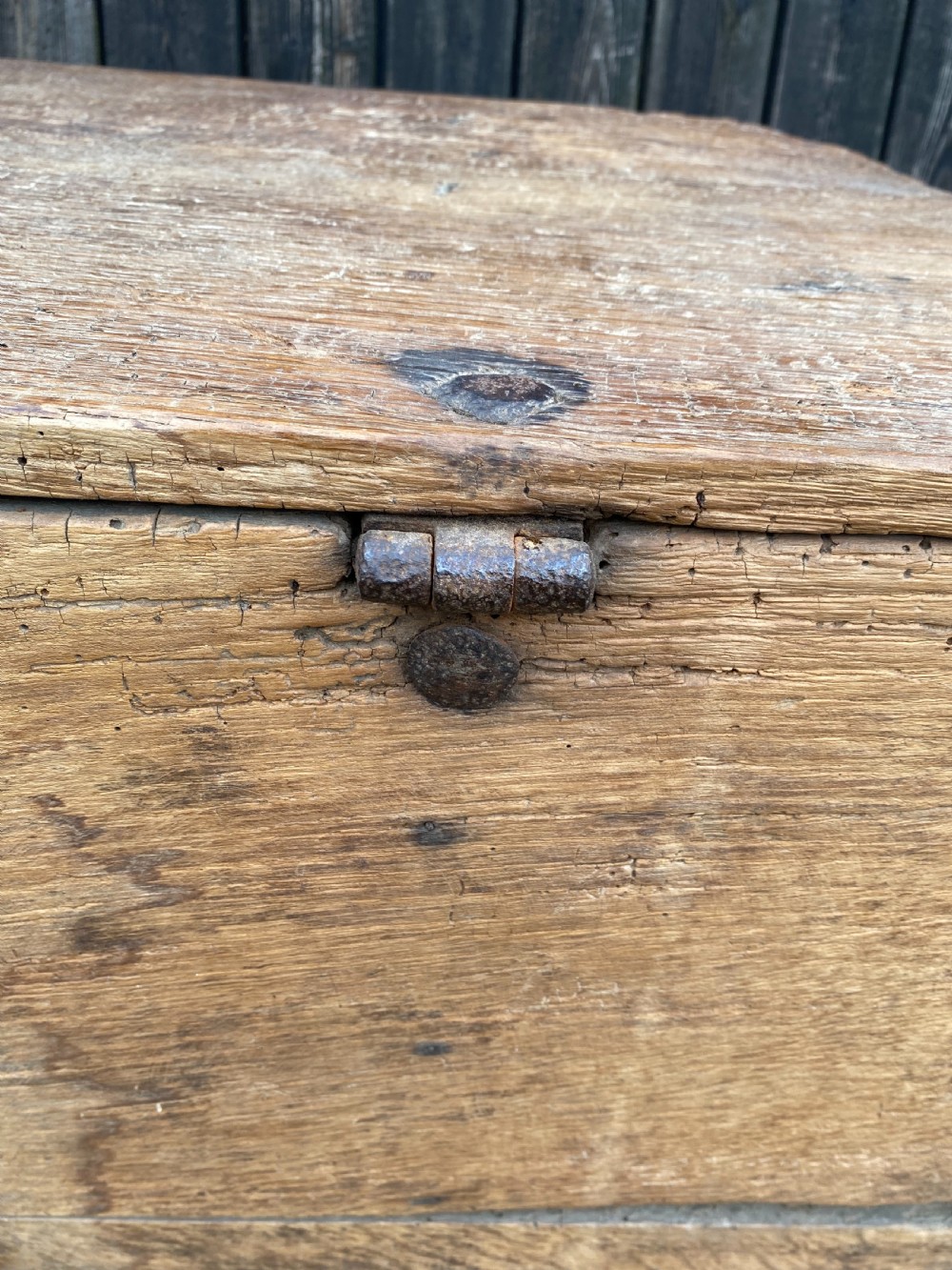 Antique Oak Chest View XVII