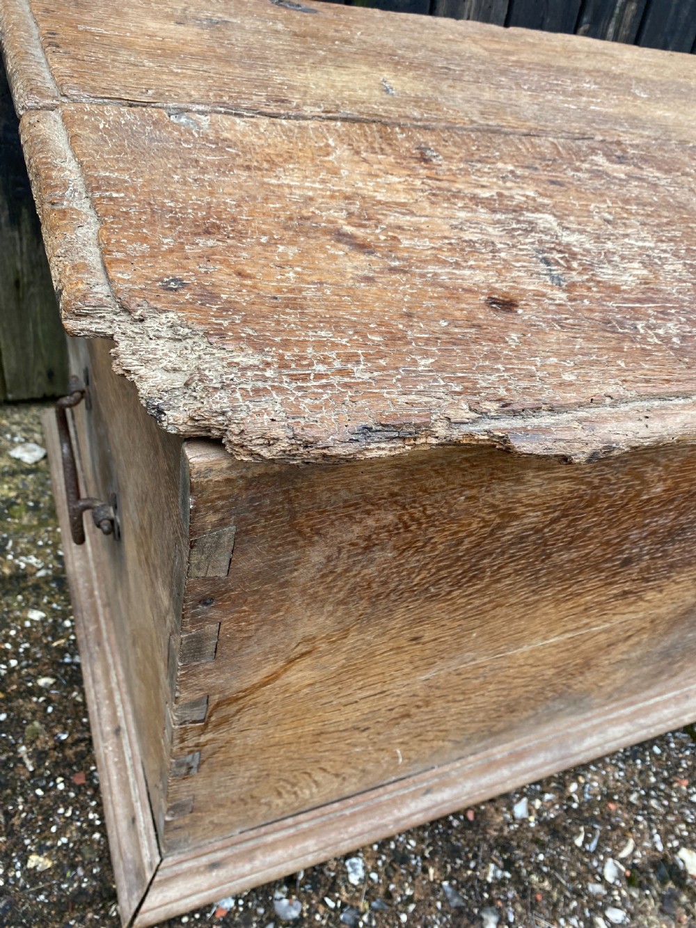 Antique Oak Chest View XIX