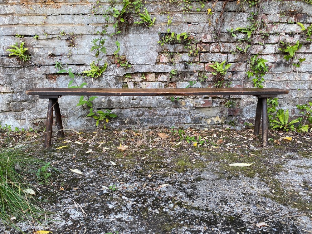 Primitive Antique Bench View II