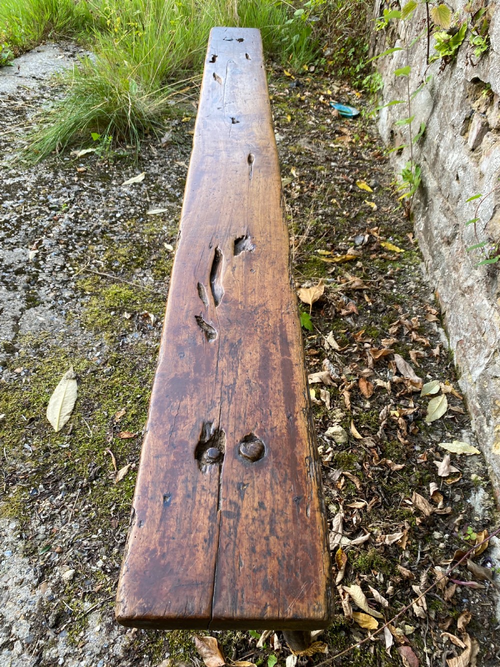 Primitive Antique Bench View V