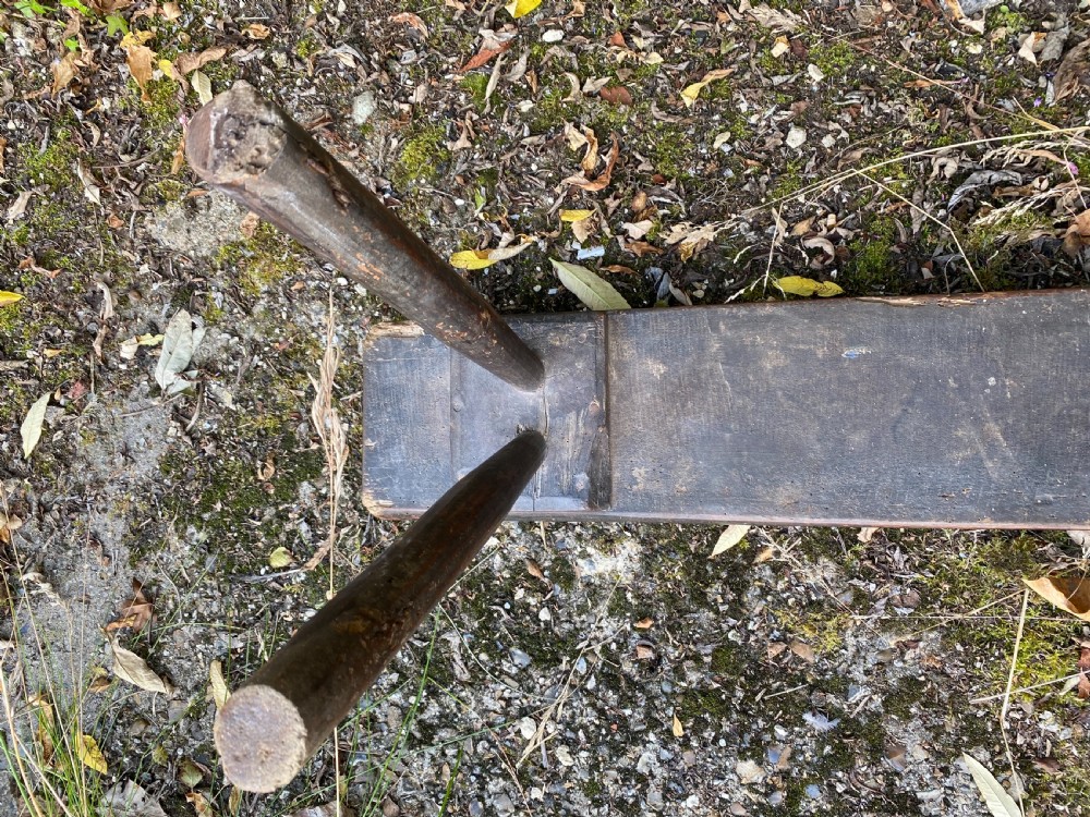 Primitive Antique Bench View VI