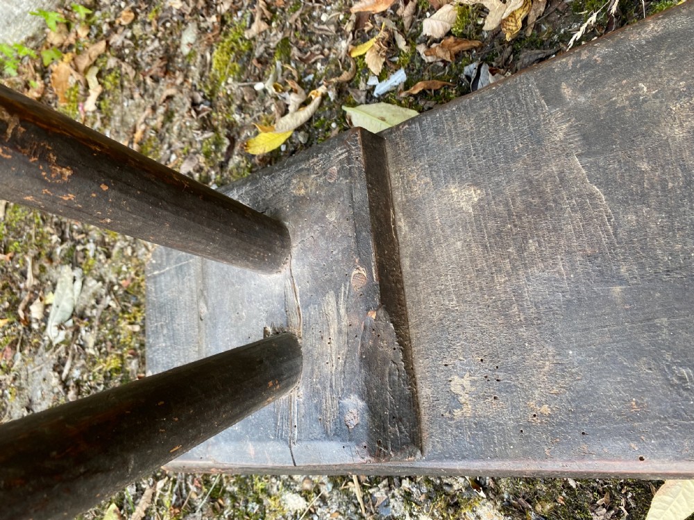 Primitive Antique Bench View VIII