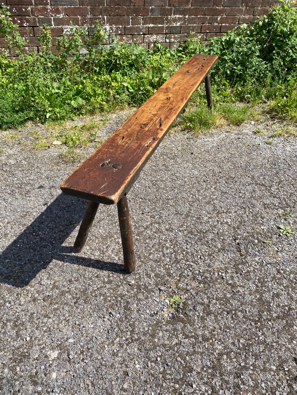 Primitive Antique Bench View X