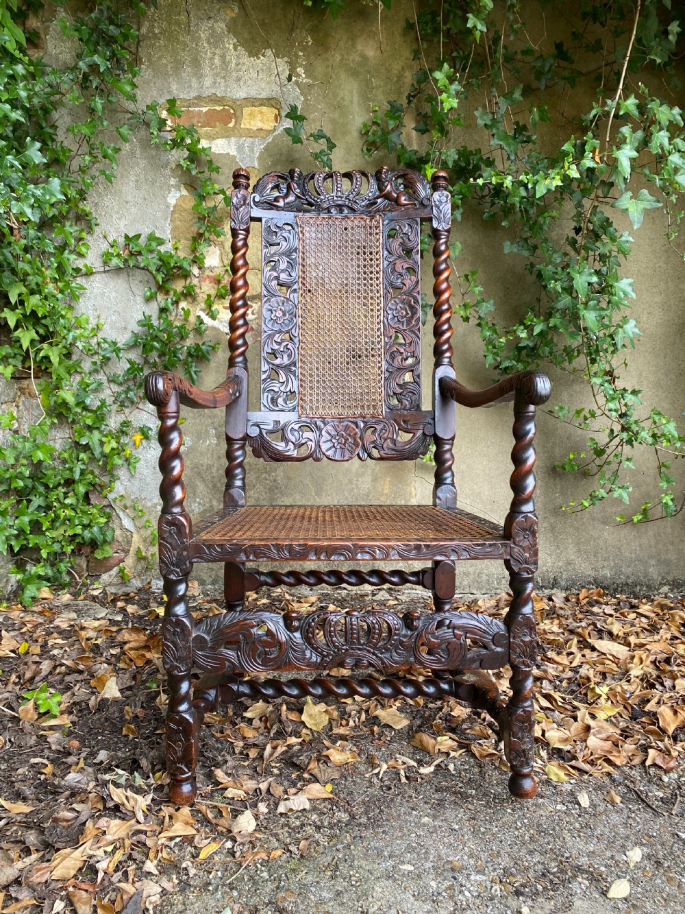 Charles II Walnut Armchair