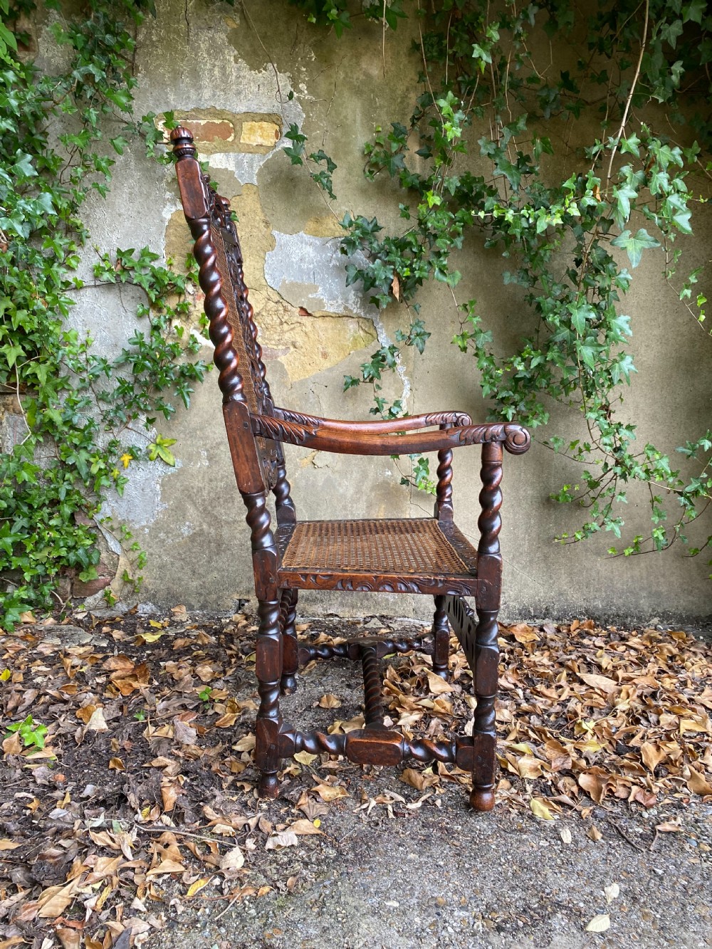 Charles II Walnut Armchair View III