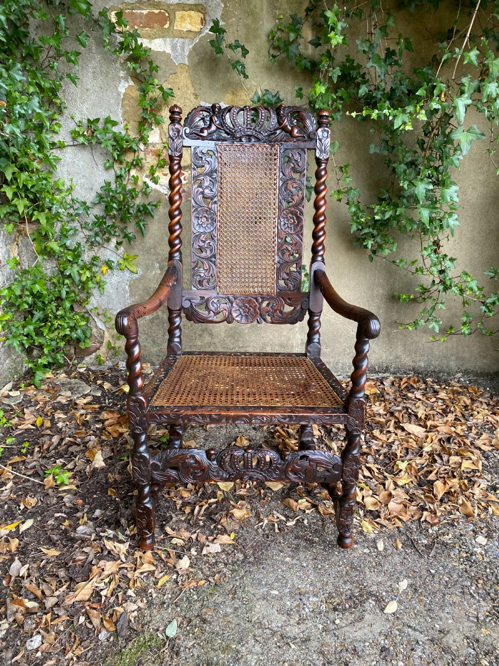 Charles II Walnut Armchair View V