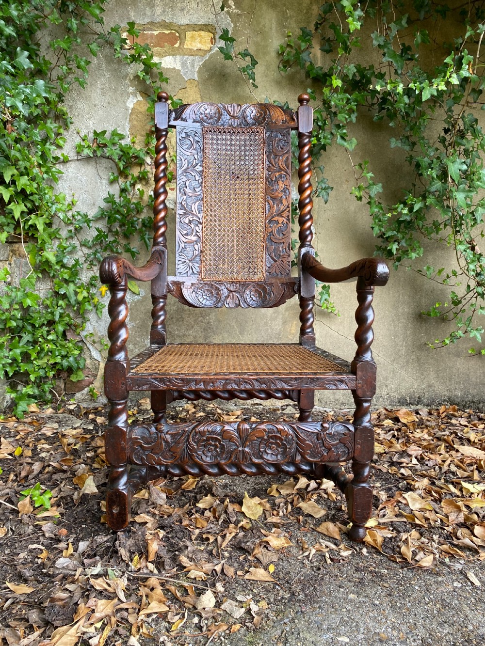 Charles II Walnut Armchair