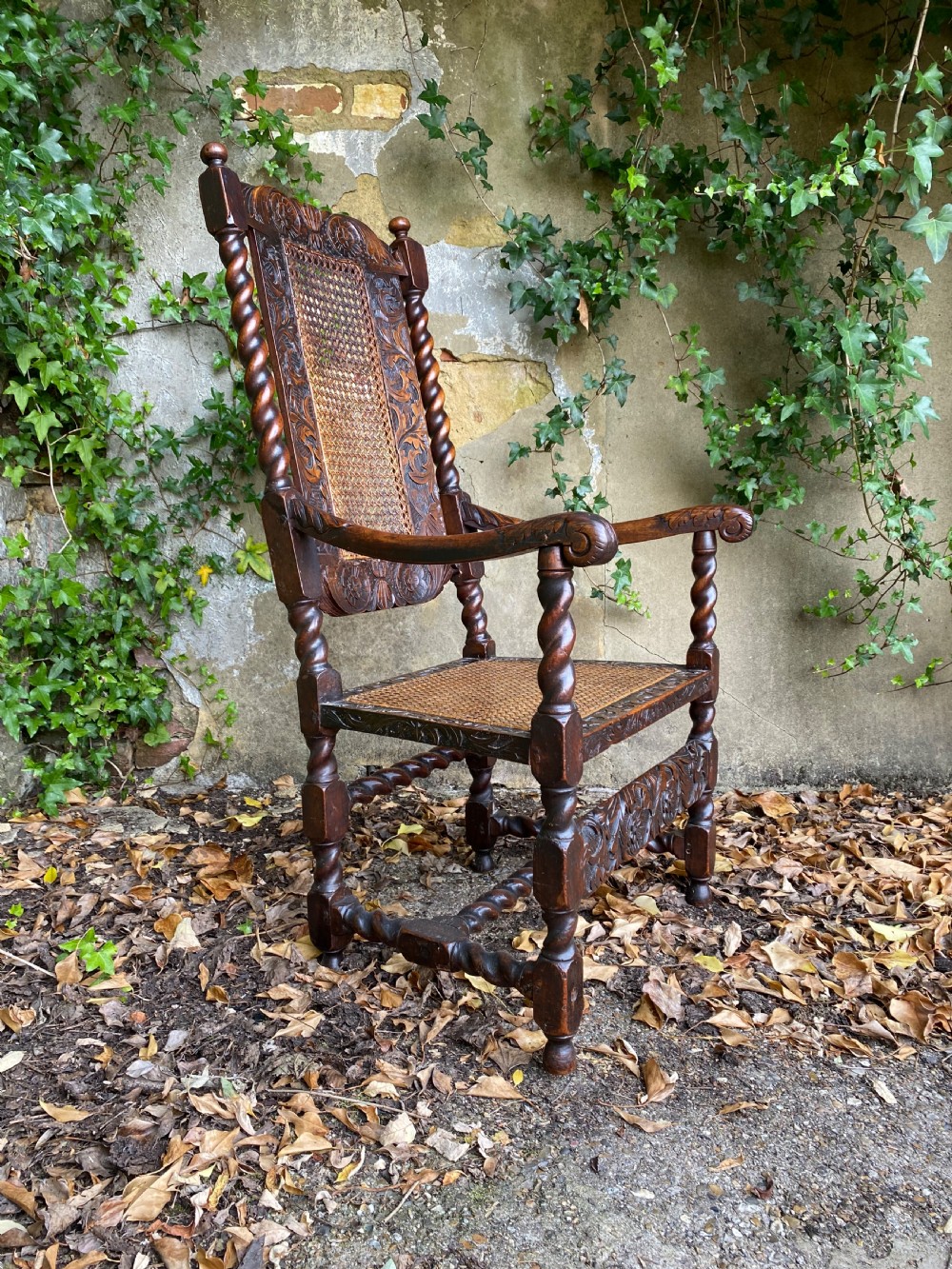 Charles II Walnut Armchair View II