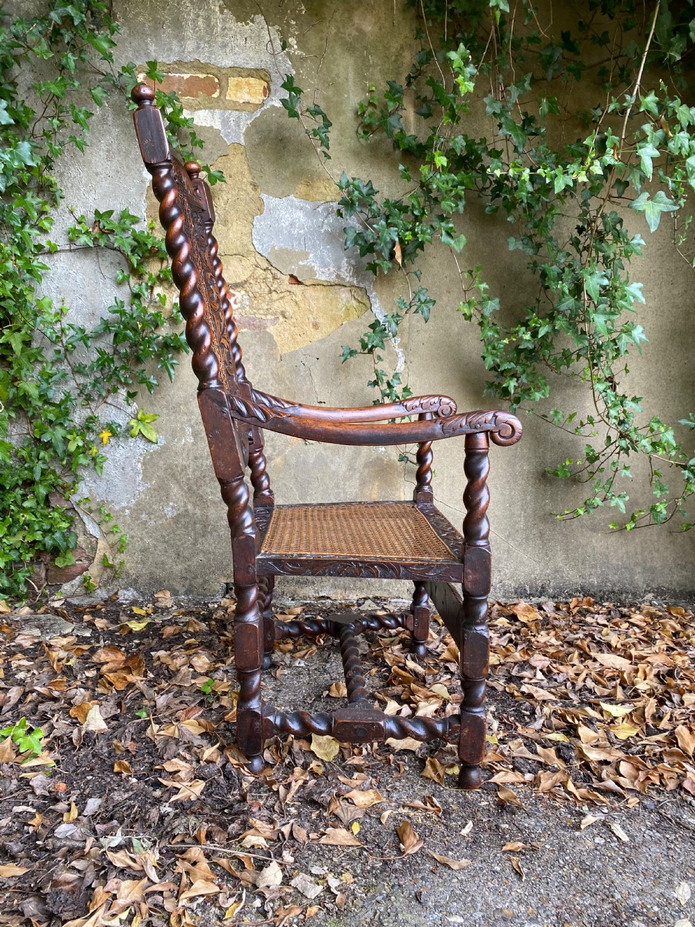 Charles II Walnut Armchair View III