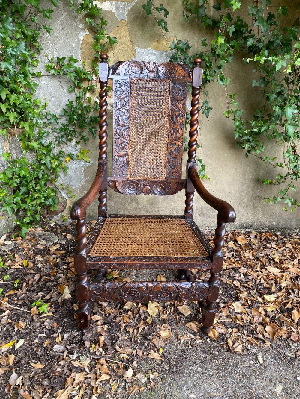 Charles II Walnut Armchair View V