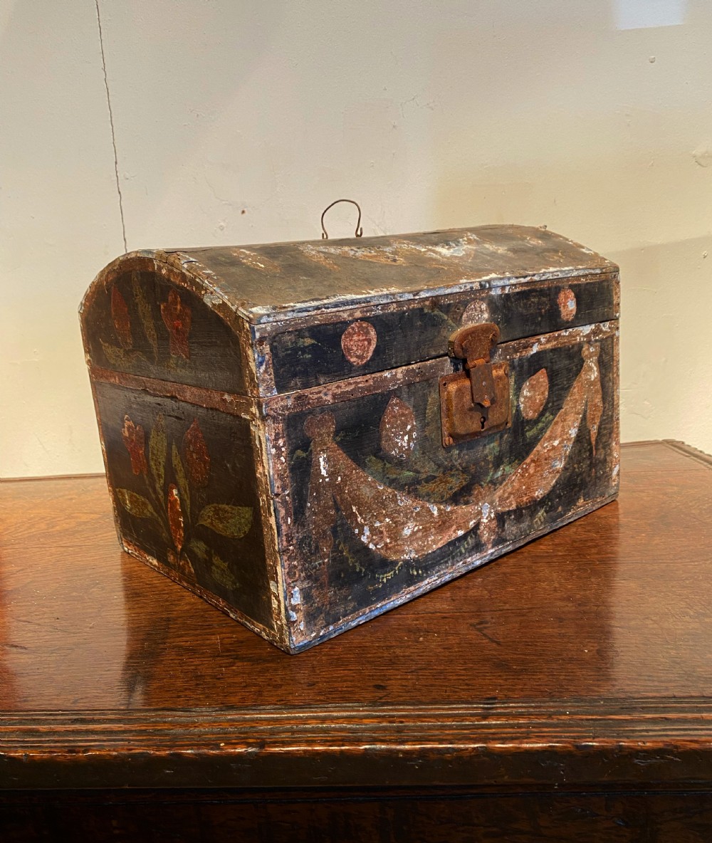 Antique Marriage Chest View V