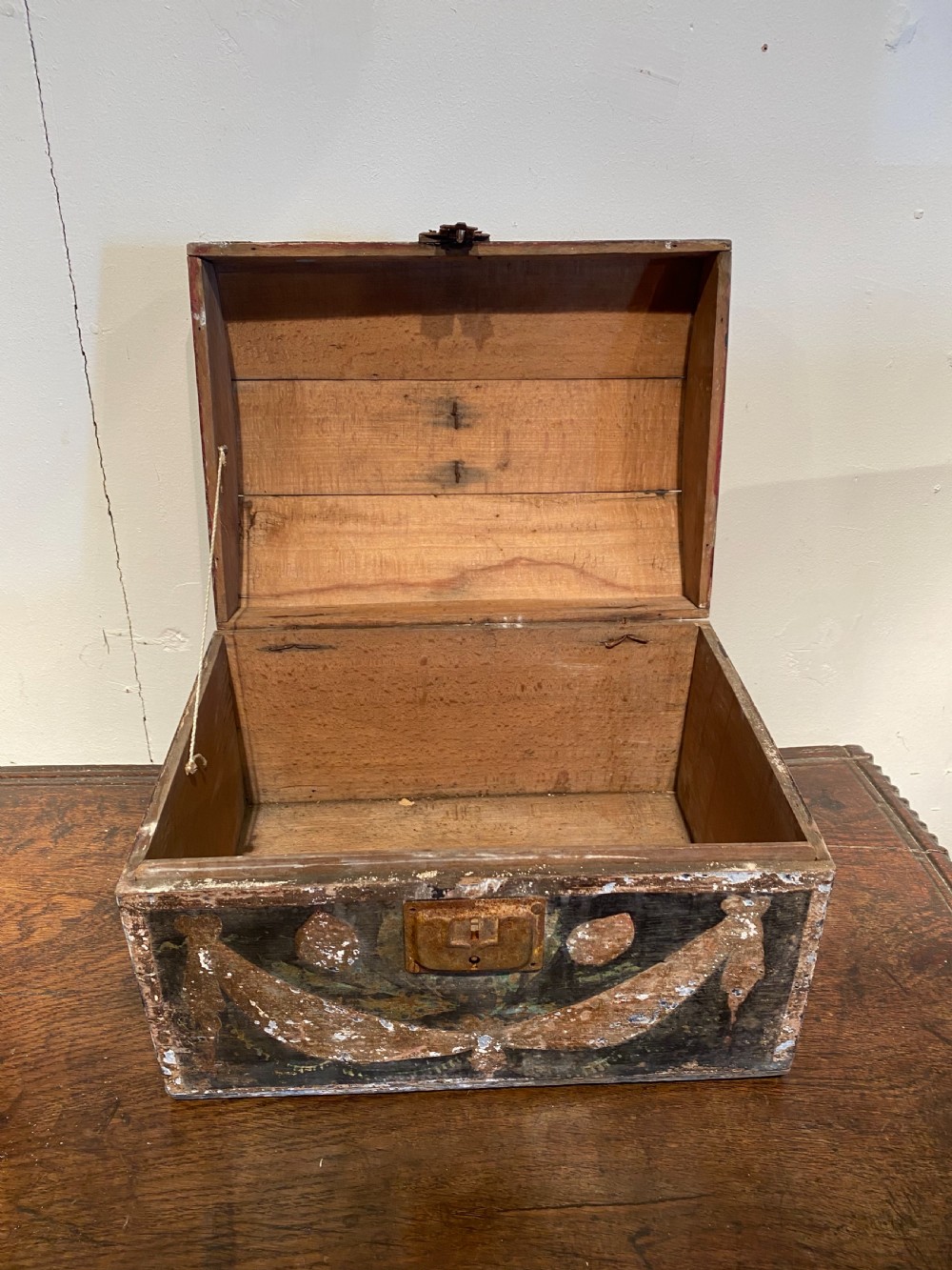 Antique Marriage Chest View VI
