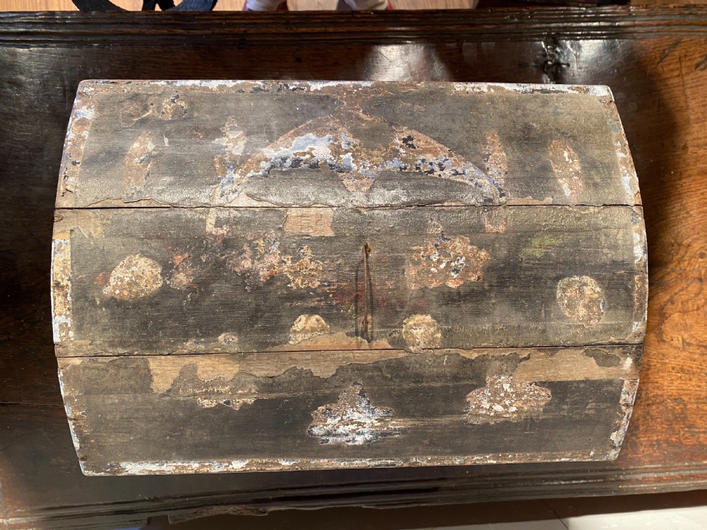 Antique Marriage Chest View X