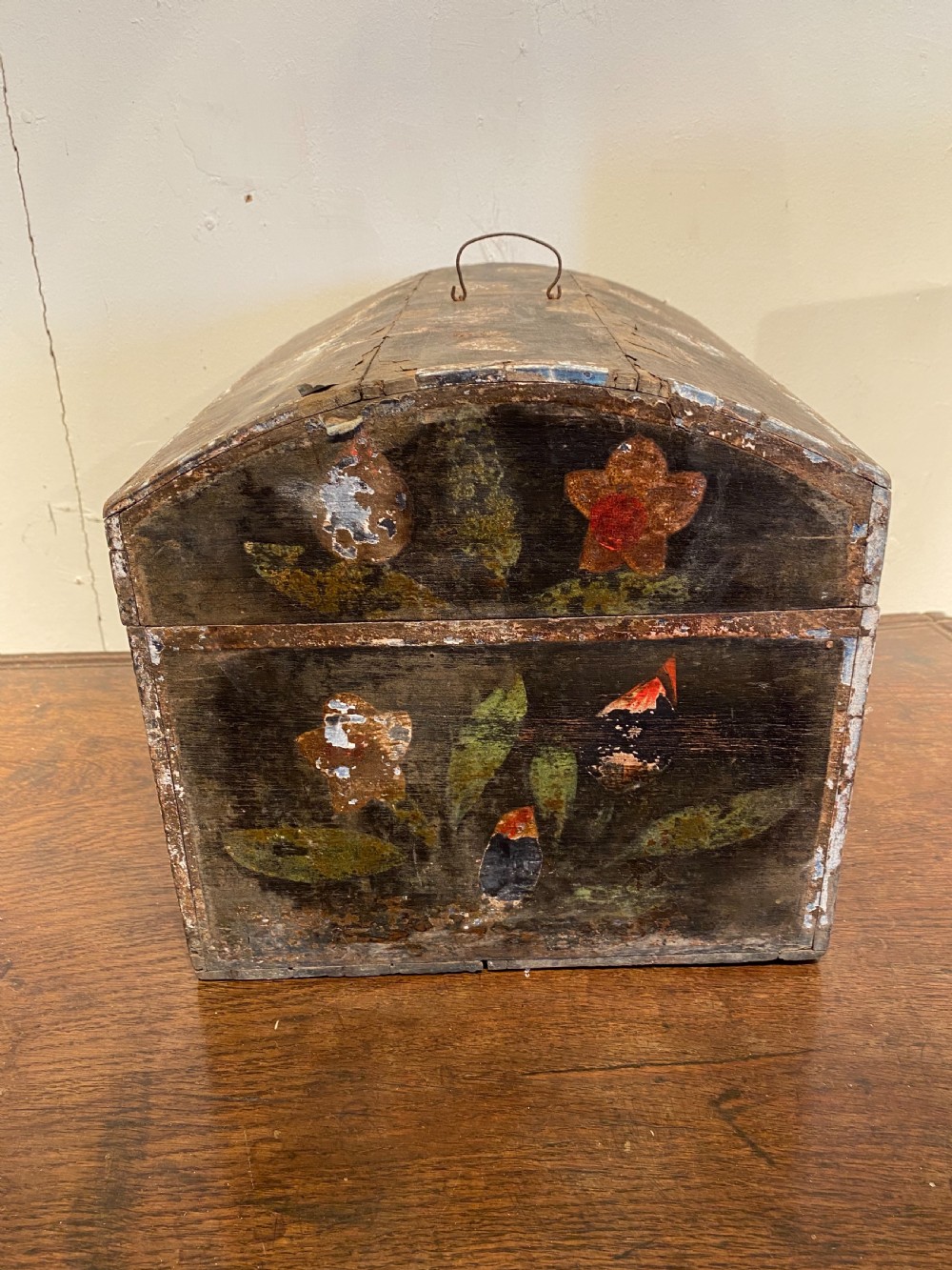 Antique Marriage Chest View XI