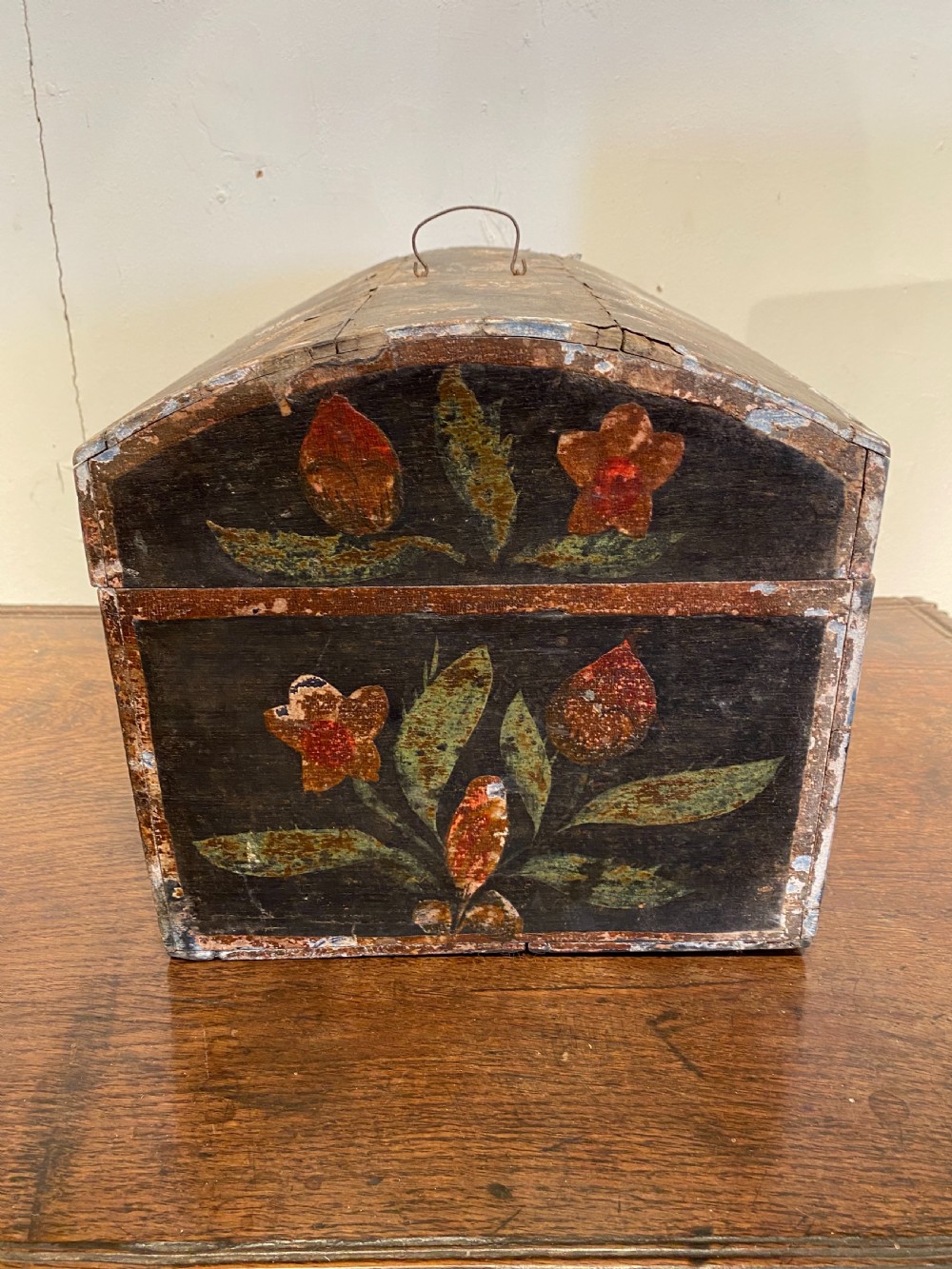 Antique Marriage Chest View XII