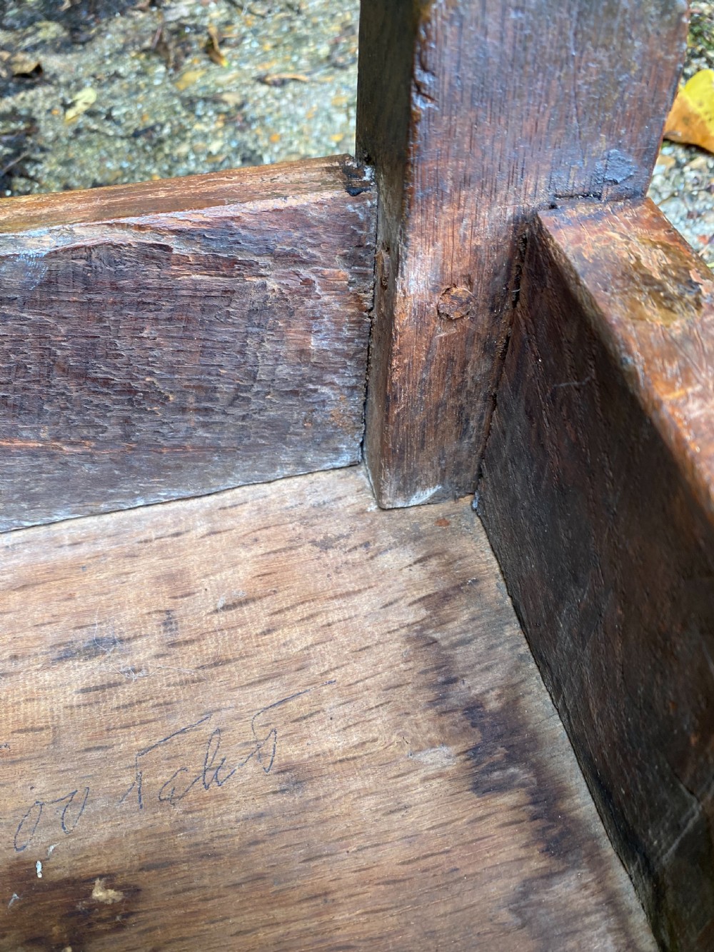 Antique Oak Joint Stool  View XIII