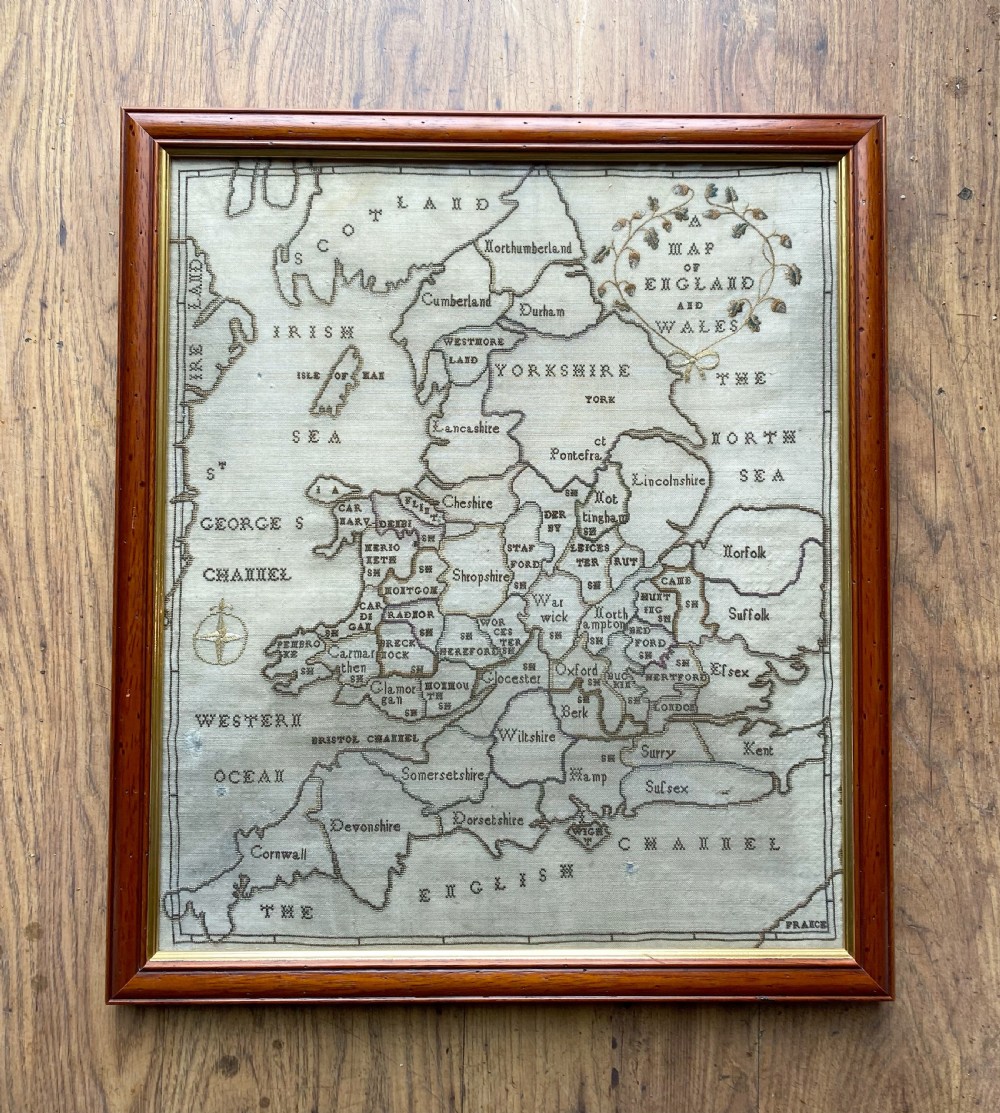 Antique Map Sampler