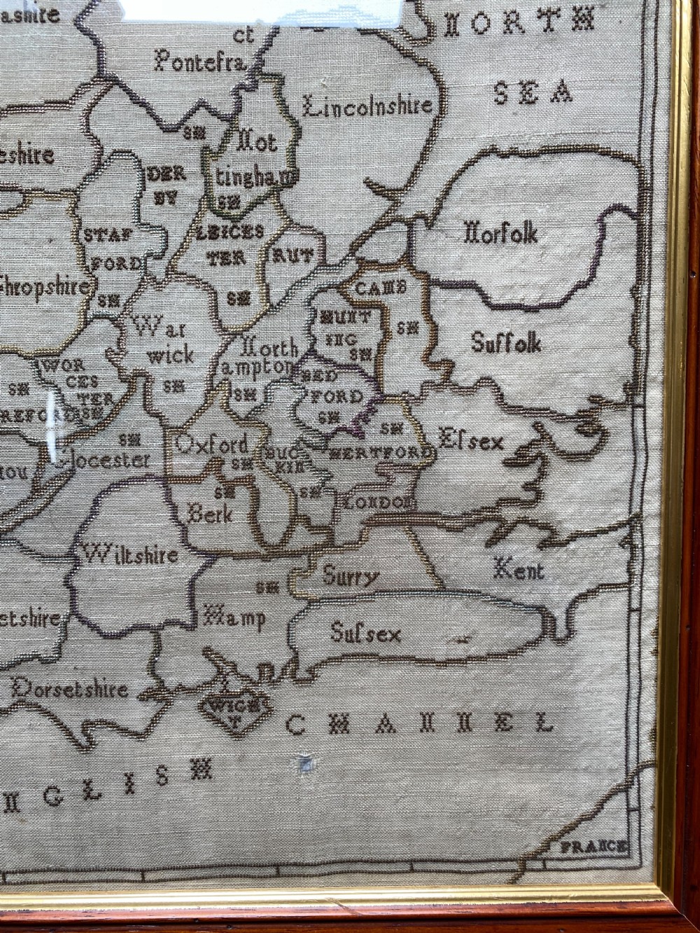 Antique Map Sampler View III