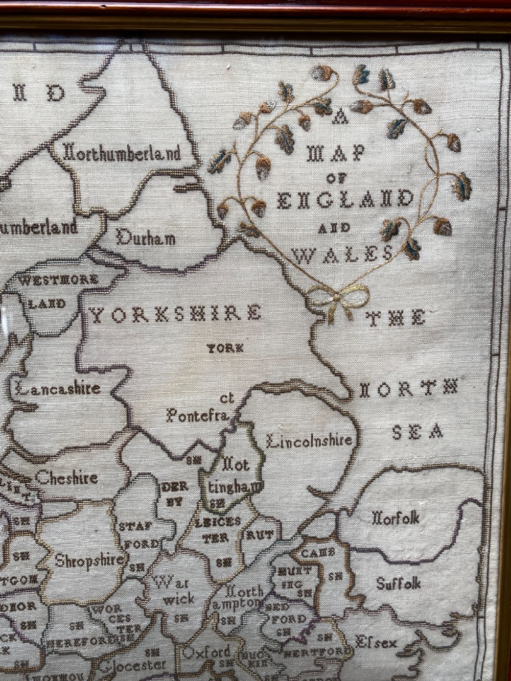 Antique Map Sampler View VI