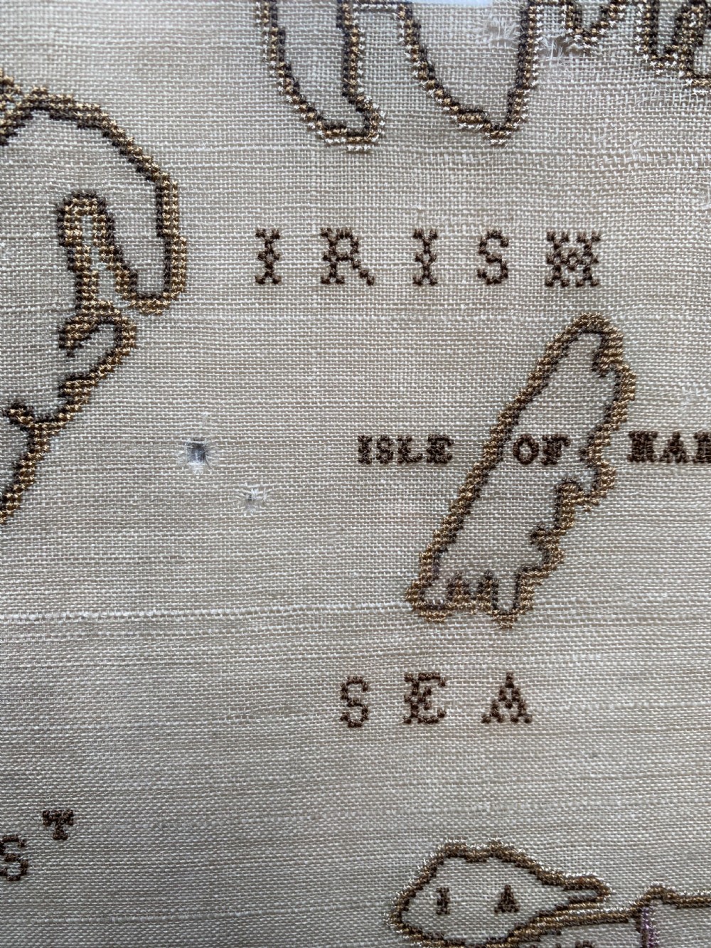 Antique Map Sampler View IX