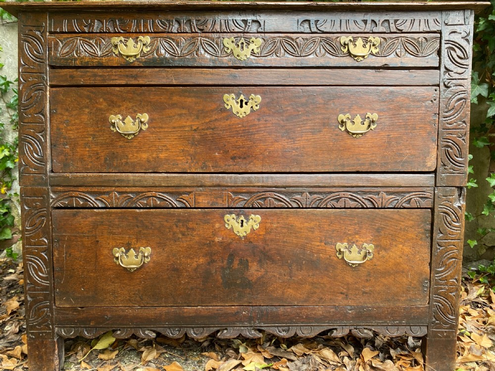 Early Oak Chest of Drawers  View III