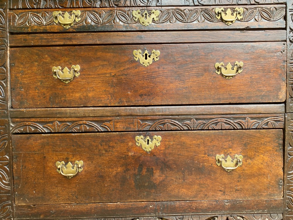 Early Oak Chest of Drawers  View V