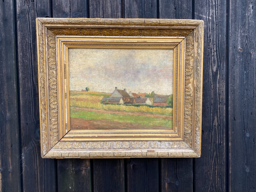 Antique Oil Landscape Painting  View II