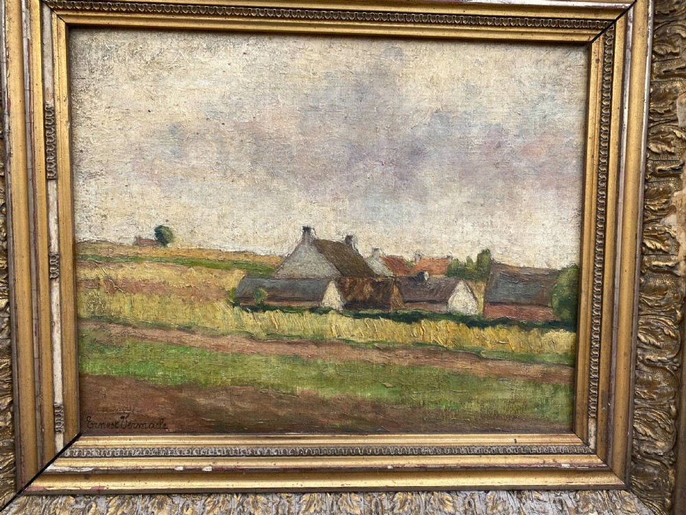 Antique Oil Landscape Painting  View III