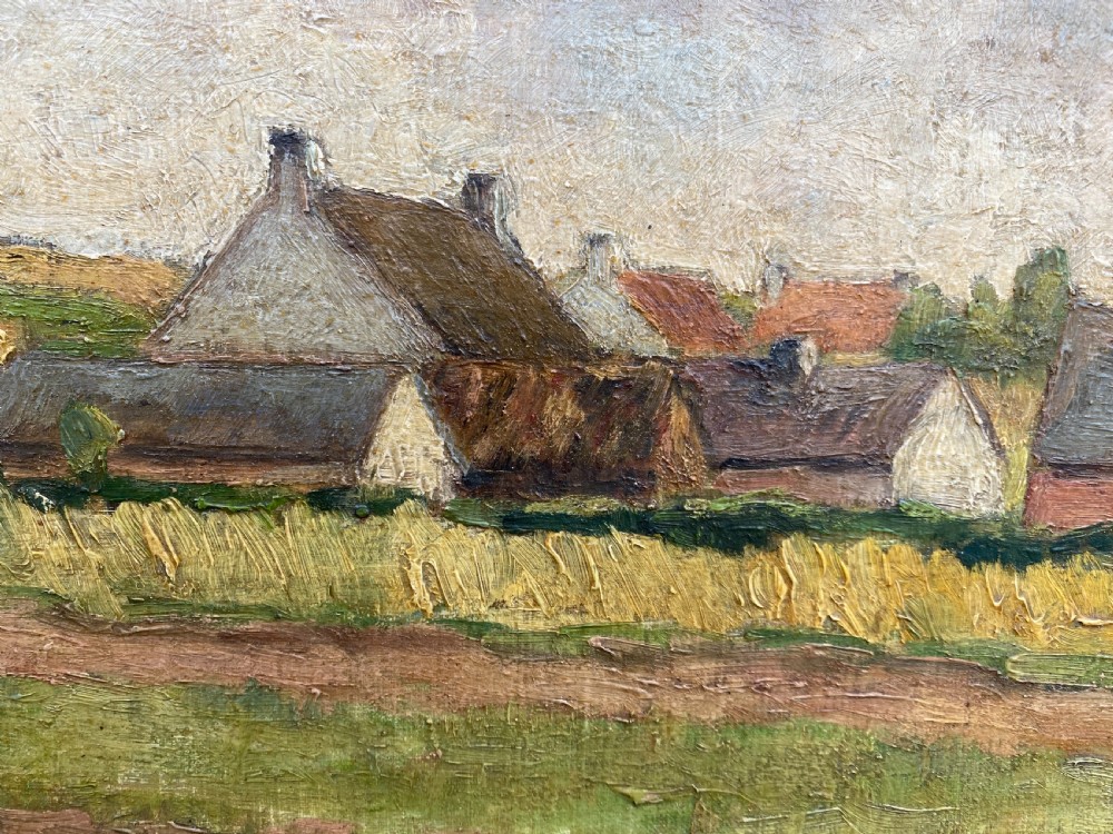 Antique Oil Landscape Painting  View V