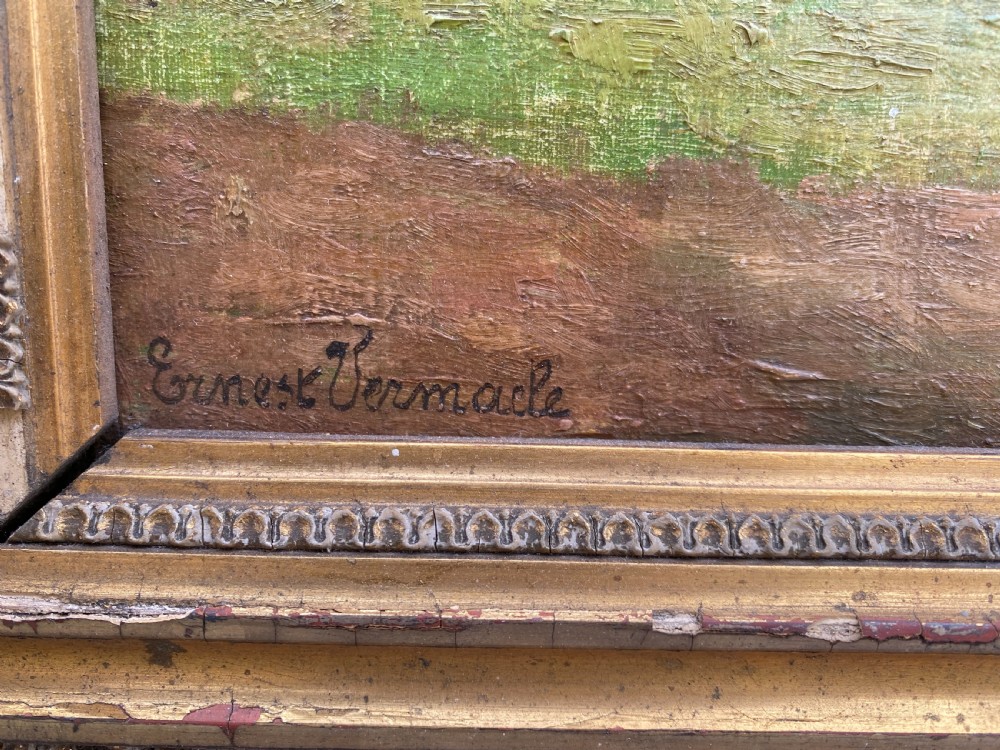 Antique Oil Landscape Painting  View VI