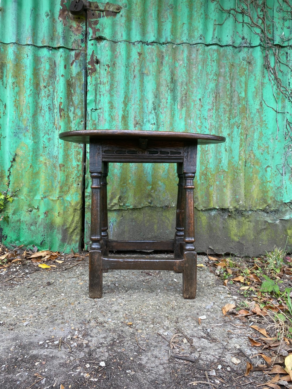 Antique Oak Table View III