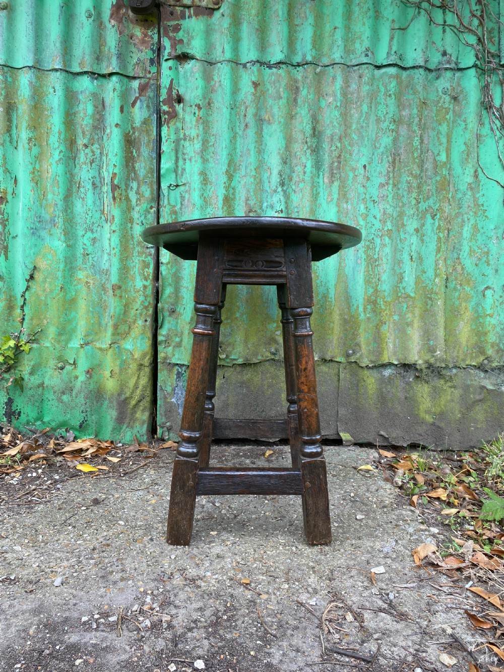 Antique Oak Table View IV