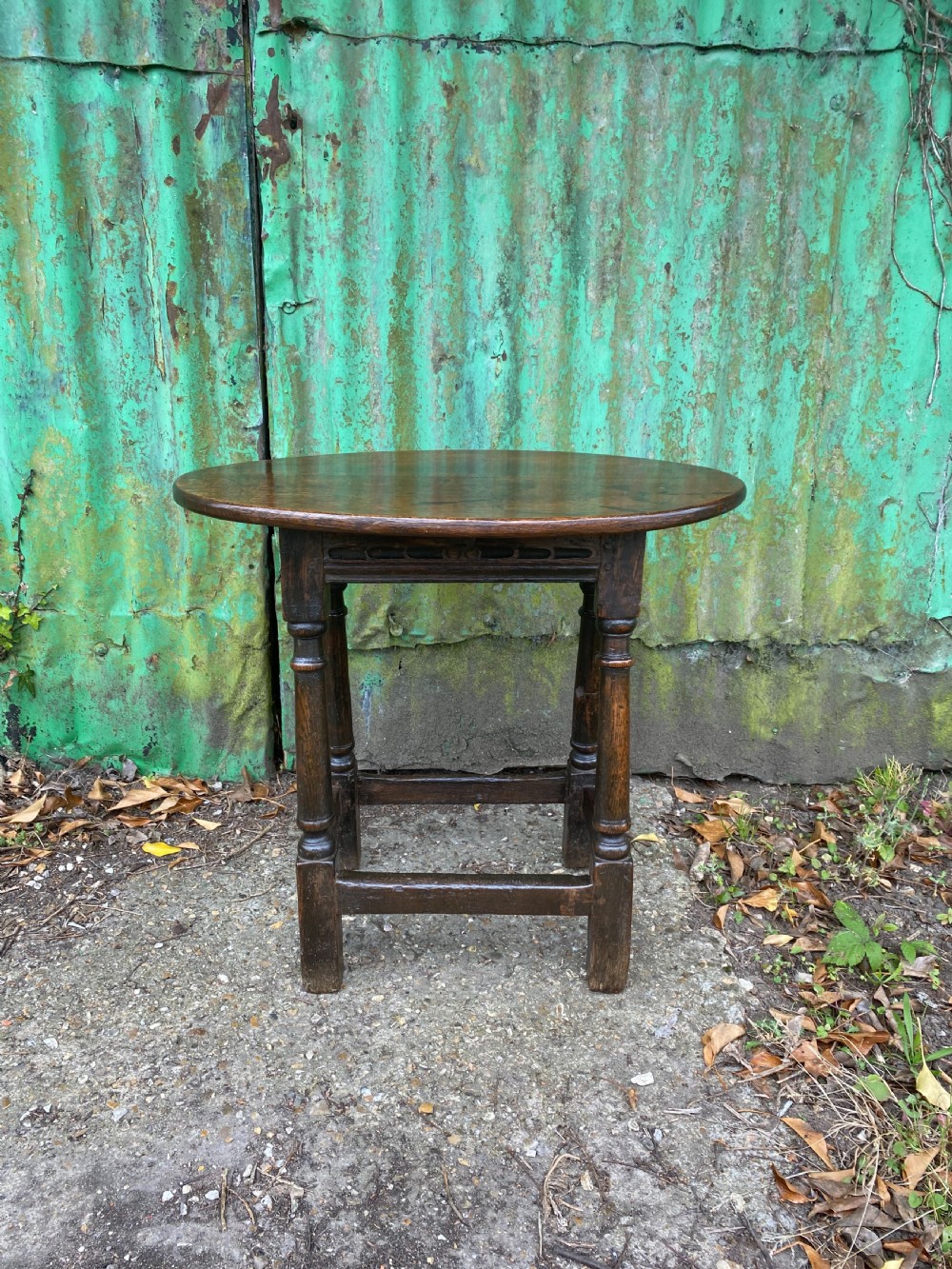Antique Oak Table View V
